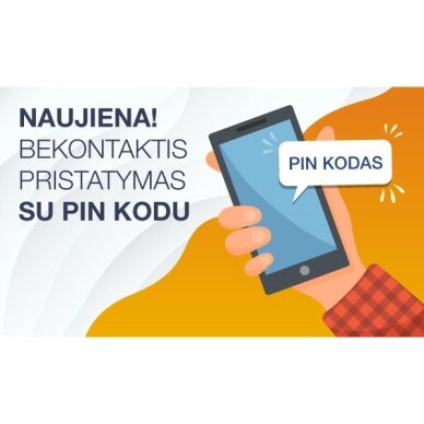 Bekontaktis pristatymas su PIN kodu Bekontaktis pristatymas su PIN kodu