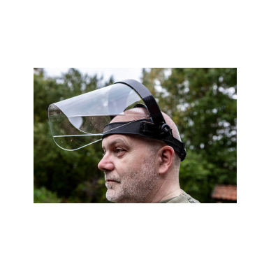 Veido skydelis, 1 mm storio (keičiamas apsauginis stiklas) 4 Veido skydelis, 1 mm storio (keičiamas apsauginis stiklas) 4