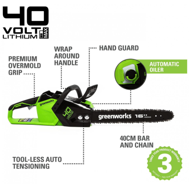 VEJAPJOVĖ SAVAEIGĖ + PŪSTUVAS+GRANDINIS PJŪKLAS Greenworks gd40lm46spk4+gd40bvIIk4+gd40cs18k4, 46cm, 40V, 3X4Ah (Kopija) 21 VEJAPJOVĖ SAVAEIGĖ + PŪSTUVAS+GRANDINIS PJŪKLAS Greenworks gd40lm46spk4+gd40bvIIk4+gd40cs18k4, 46cm, 40V, 3X4Ah (Kopija) 21