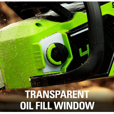 VEJAPJOVĖ SAVAEIGĖ + PŪSTUVAS+GRANDINIS PJŪKLAS Greenworks gd40lm46spk4+gd40bvIIk4+gd40cs18k4, 46cm, 40V, 3X4Ah 24