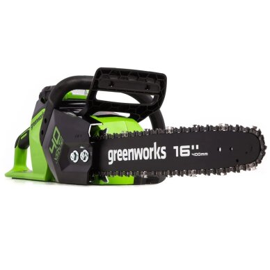 VEJAPJOVĖ SAVAEIGĖ + PŪSTUVAS+GRANDINIS PJŪKLAS Greenworks gd40lm46spk4+gd40bvIIk4+gd40cs18k4, 46cm, 40V, 3X4Ah 32