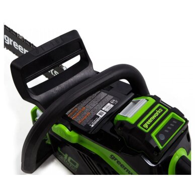 VEJAPJOVĖ SAVAEIGĖ + PŪSTUVAS+GRANDINIS PJŪKLAS Greenworks gd40lm46spk4+gd40bvIIk4+gd40cs18k4, 46cm, 40V, 3X4Ah 33