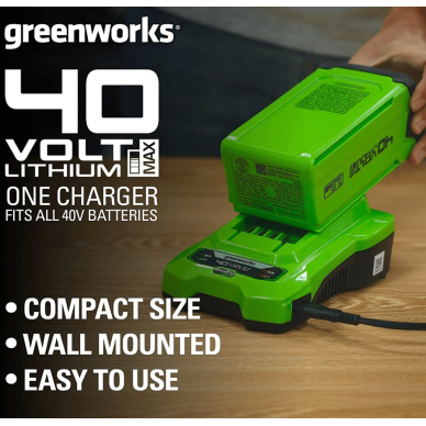 VEJAPJOVĖ SAVAEIGĖ + PŪSTUVAS/SIURBLYS Greenworks gd40lm46spk4+gd40bvIIk4, 46cm, 40V, 2X4Ah 18