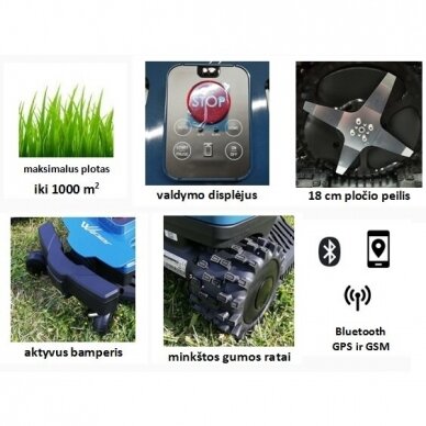 Vejos robotas Wiperpremium I100 S 1 Vejos robotas Wiperpremium I100 S 1