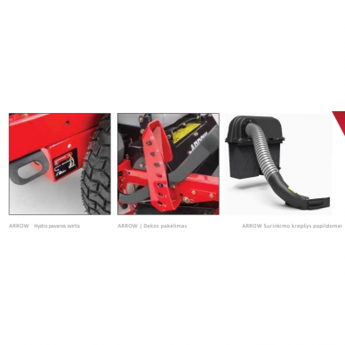 Vejos traktoriukas Encore Arrow EA50XL22LSCE, 16 kW 1 Vejos traktoriukas Encore Arrow EA50XL22LSCE, 16 kW 1