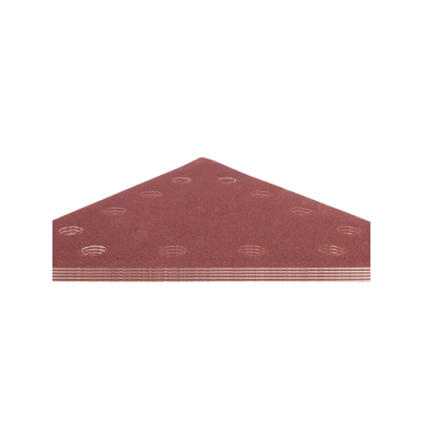 Velcro šlifavimo popierius K120, trikampis su 12 skylių, 5vnt šlifuokliui 59G264 5