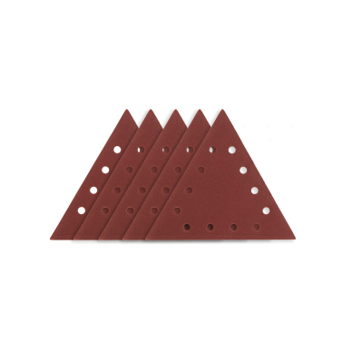 Velcro šlifavimo popierius K120, trikampis su 12 skylių, 5vnt šlifuokliui 59G264