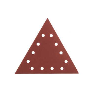 Velcro šlifavimo popierius K180, trikampis su 12 skylių, 5vnt šlifuokliui 59G264 3 Velcro šlifavimo popierius K180, trikampis su 12 skylių, 5vnt šlifuokliui 59G264 3