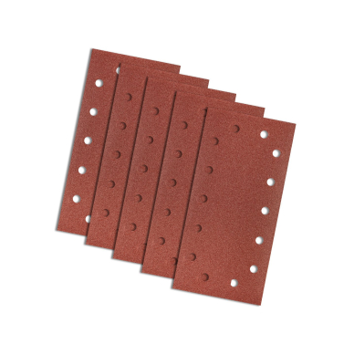 Velcro švitrinis popierius 115 x 230 mm, K100, 5 vnt., su skylutėmis 1 Velcro švitrinis popierius 115 x 230 mm, K100, 5 vnt., su skylutėmis 1