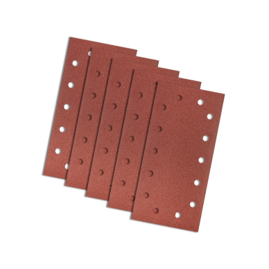 Velcro švitrinis popierius 115 x 230 mm, K120, 5 vnt., su skylutėmis 1