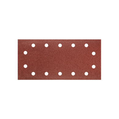 Velcro švitrinis popierius 115 x 230 mm, K80, 5 vnt., su skylutėmis