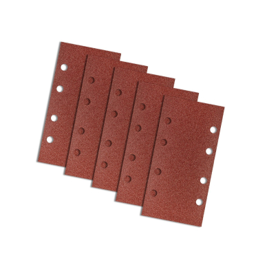 Velcro švitrinis popierius 93 x 185 mm, K80, 5 vnt., su skylutėmis 1