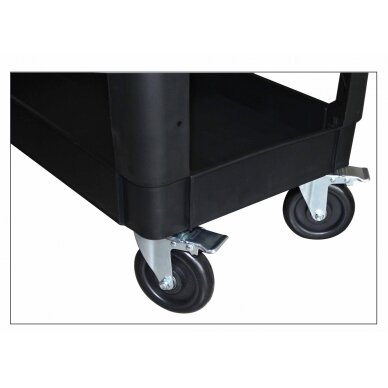 Vežimėlis 3-jų lentynu mobilus su papildom lentyna 4 Vežimėlis 3-jų lentynu mobilus su papildom lentyna 4