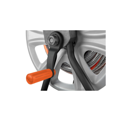 Vežimėlis sodo žarnai, metalinis, iki 60 m 1/2 '' žarnos, su žarnos kreipikliu 2 Vežimėlis sodo žarnai, metalinis, iki 60 m 1/2 '' žarnos, su žarnos kreipikliu 2