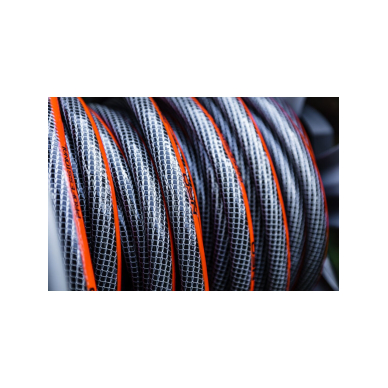 Vežimėlis sodo žarnai, metalinis, iki 60 m 1/2 '' žarnos, su žarnos kreipikliu 4