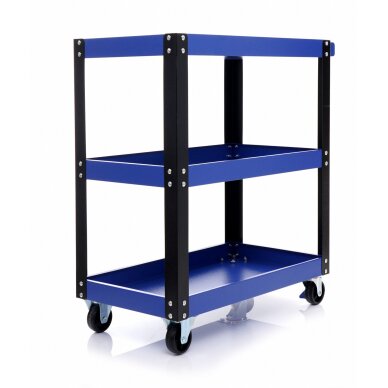 Vežimėlis su 3 lentynom 70x76x35cm 1 Vežimėlis su 3 lentynom 70x76x35cm 1