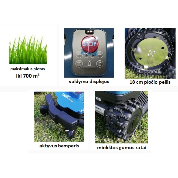 Vejos robotas Wiperpremium I70 1 Vejos robotas Wiperpremium I70 1