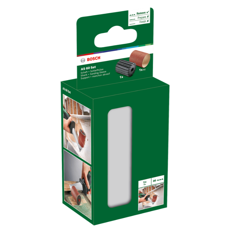 Veleno ir šlifavimo cilindro rinkinys Bosch PRR 250, 60 mm, 80 1