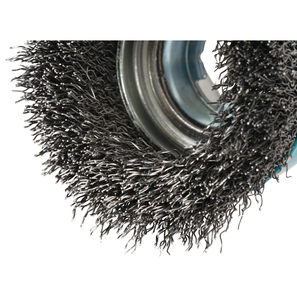 Vielinė šlifavimo taurė Makita D-73346, banguota viela, 0.3mm, Ø 75 mm, X-LOCK 1