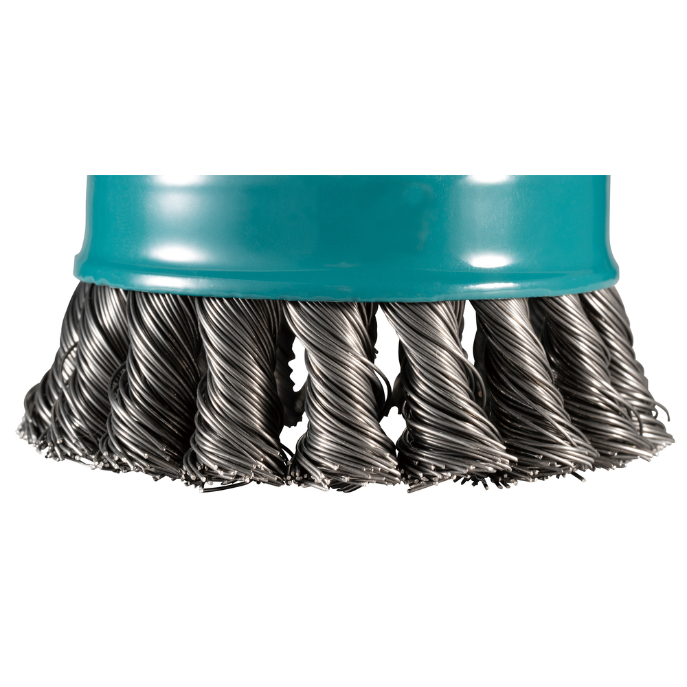 Vielinė šlifavimo taurė Makita D-73380, sukta viela, 0.5mm, Ø 80 mm, X-LOCK 1