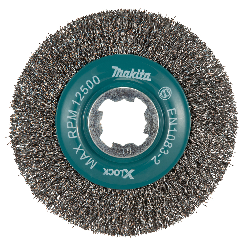 Vielinis šlifavimo diskas Makita D-73427, banguota viela, 0.3mm, Ø 115 mm, X-LOCK Vielinis šlifavimo diskas Makita D-73427, banguota viela, 0.3mm, Ø 115 mm, X-LOCK