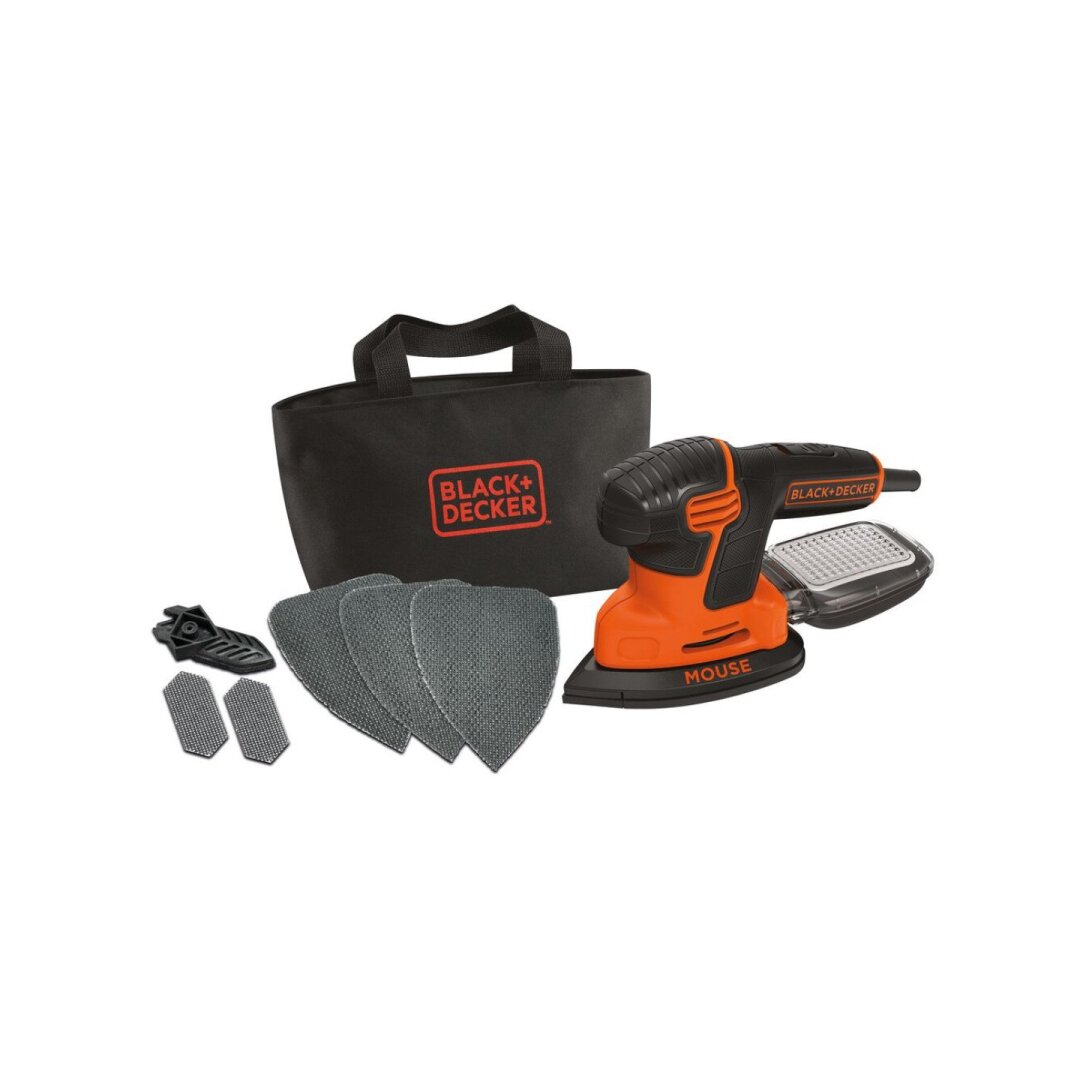 Vibracinis Šlifuoklis, 120 W MOUSE šlifuoklis 3 x lapeliai KA2000-QS, Black&Decker