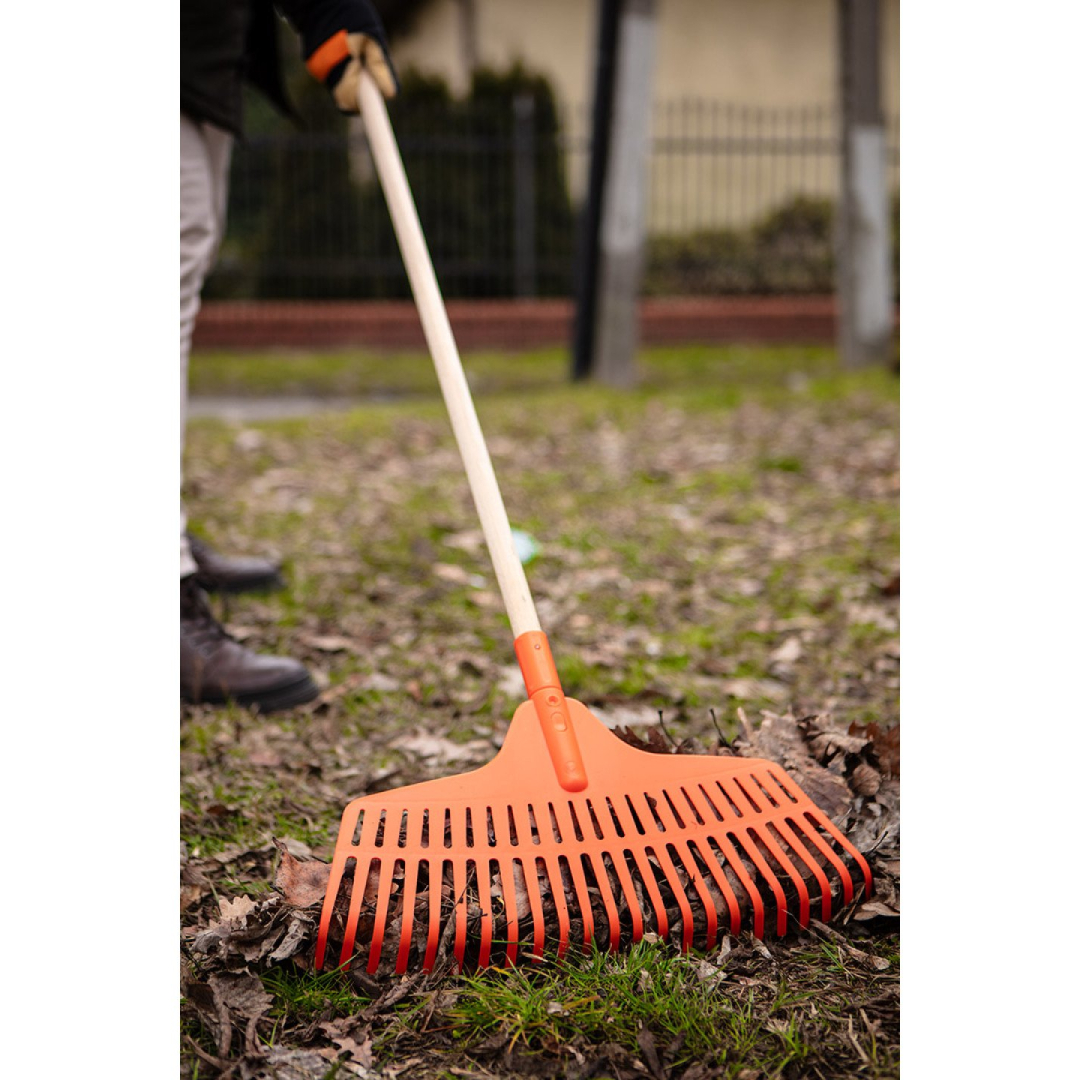 Vidutinio lapo grėblys, plastikinis 6