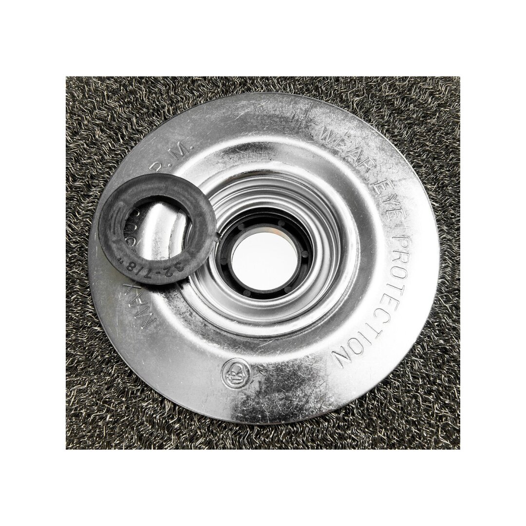 Vielinis diskinis šepetys 200 x 32 mm, suvirškintos vielos, plieno 3 Vielinis diskinis šepetys 200 x 32 mm, suvirškintos vielos, plieno 3