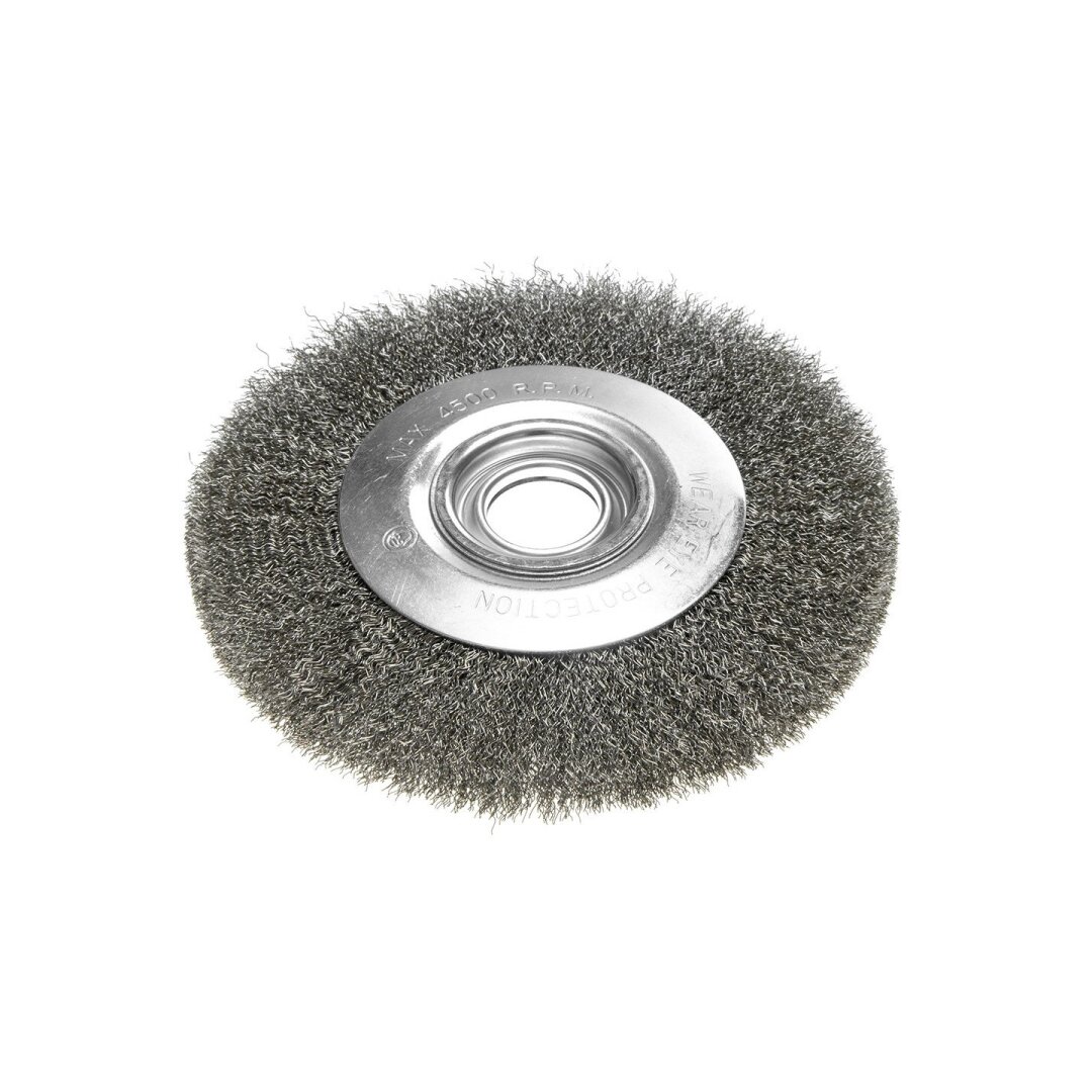 Vielinis diskinis šepetys 200 x 32 mm, suvirškintos vielos, plieno