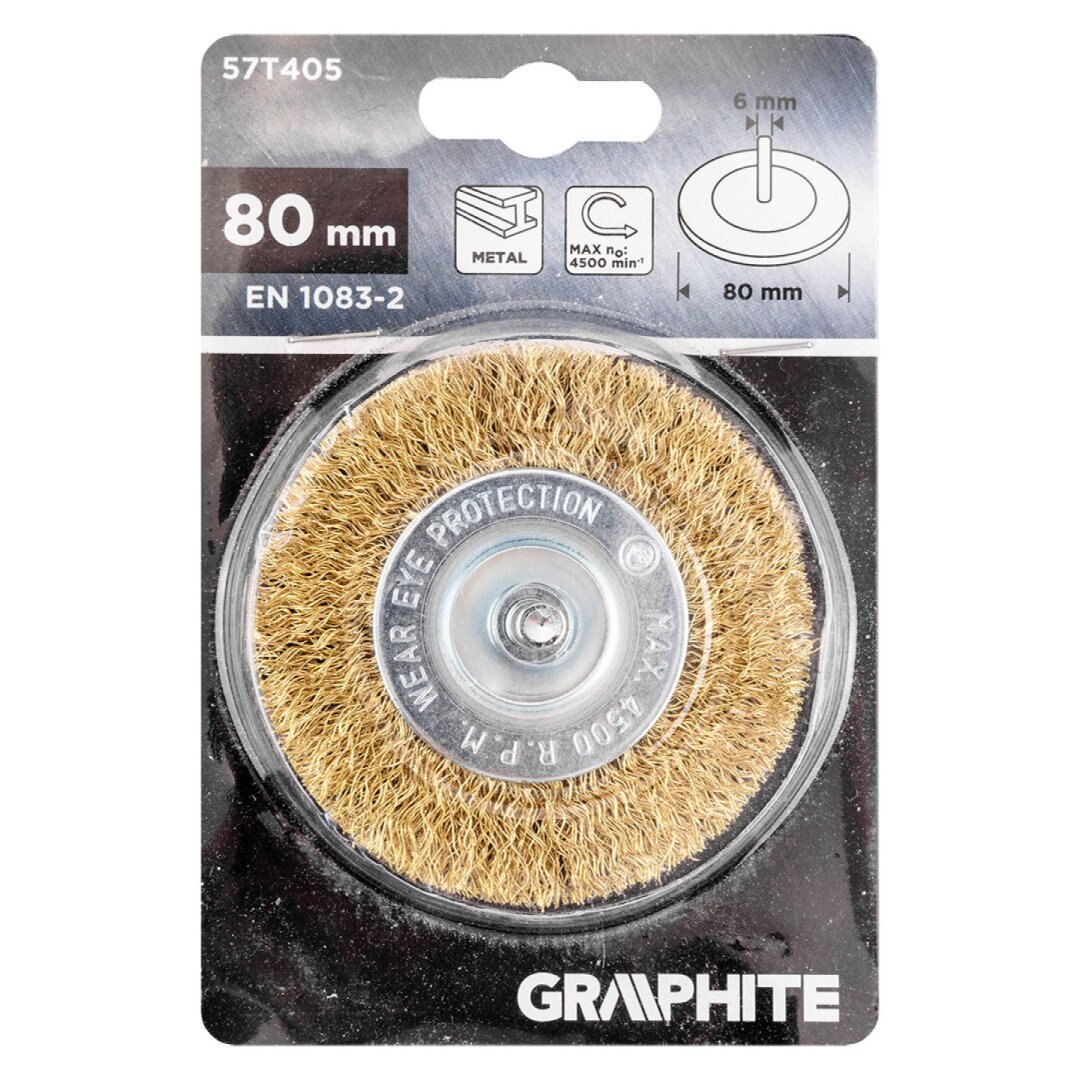 Vielinis diskinis šepetys 80 mm, suvirškintos vielos, žalvario dengtas 1 Vielinis diskinis šepetys 80 mm, suvirškintos vielos, žalvario dengtas 1