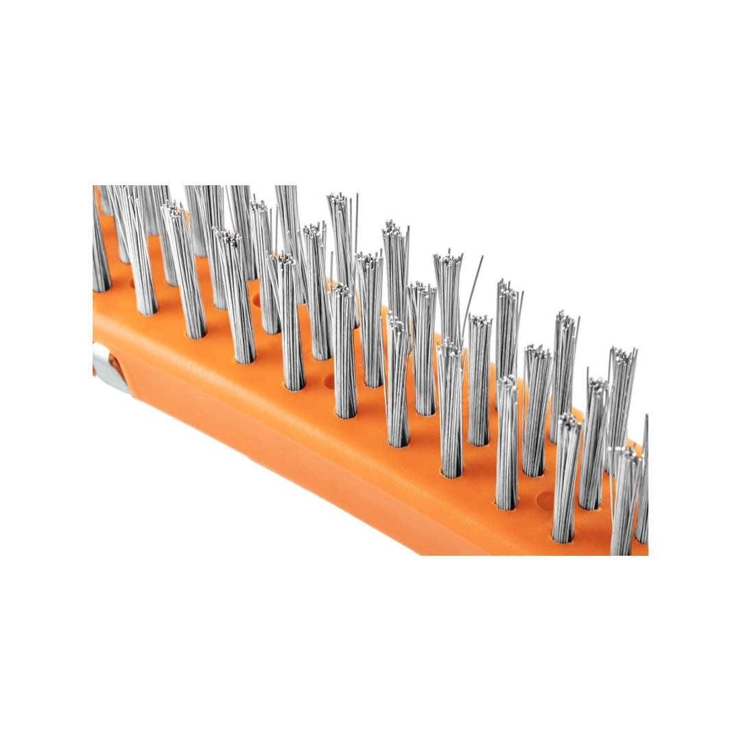 Vielinis šepetėlis, nerūdijanti viela, 3x19 eilučių, su grandikliu 3