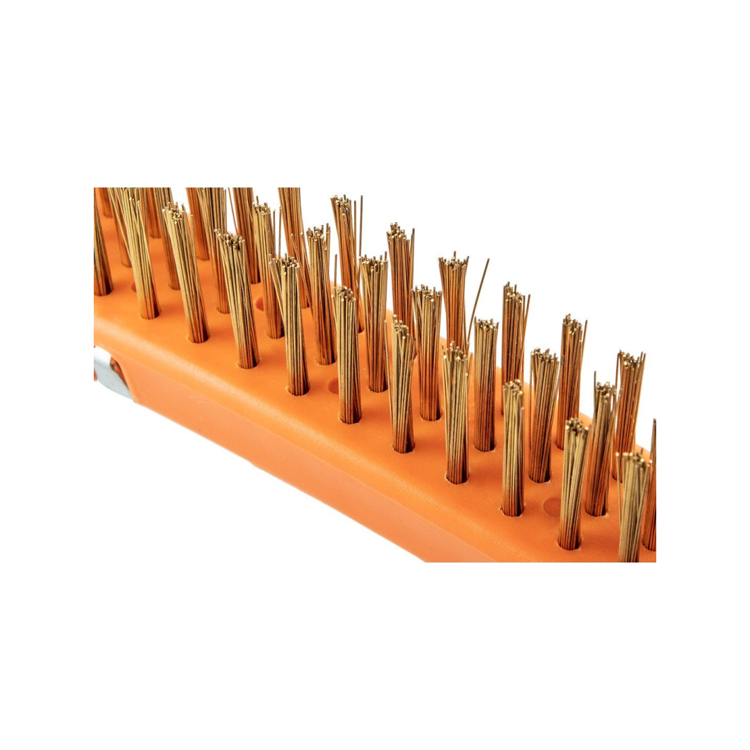 Vielinis šepetėlis, žalvario viela, 3x19 eilučių, su grandikliu 3 Vielinis šepetėlis, žalvario viela, 3x19 eilučių, su grandikliu 3