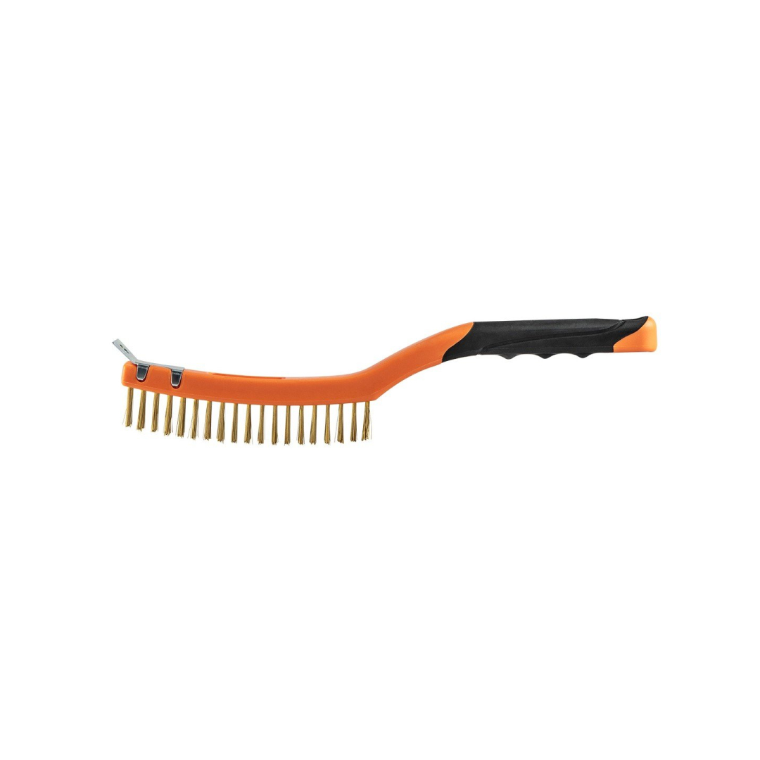 Vielinis šepetėlis, žalvario viela, 3x19 eilučių, su grandikliu Vielinis šepetėlis, žalvario viela, 3x19 eilučių, su grandikliu