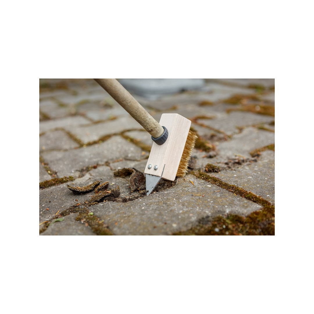 Vielinis šepetys grindinio akmenims su grandikliu 1