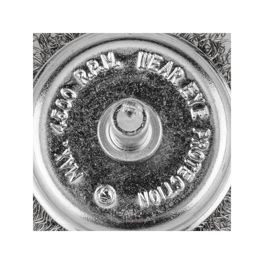 Vielinis šepetys kuginis 50 mm, surišta plieninė viela, su 6 mm blauzdos 6 Vielinis šepetys kuginis 50 mm, surišta plieninė viela, su 6 mm blauzdos 6