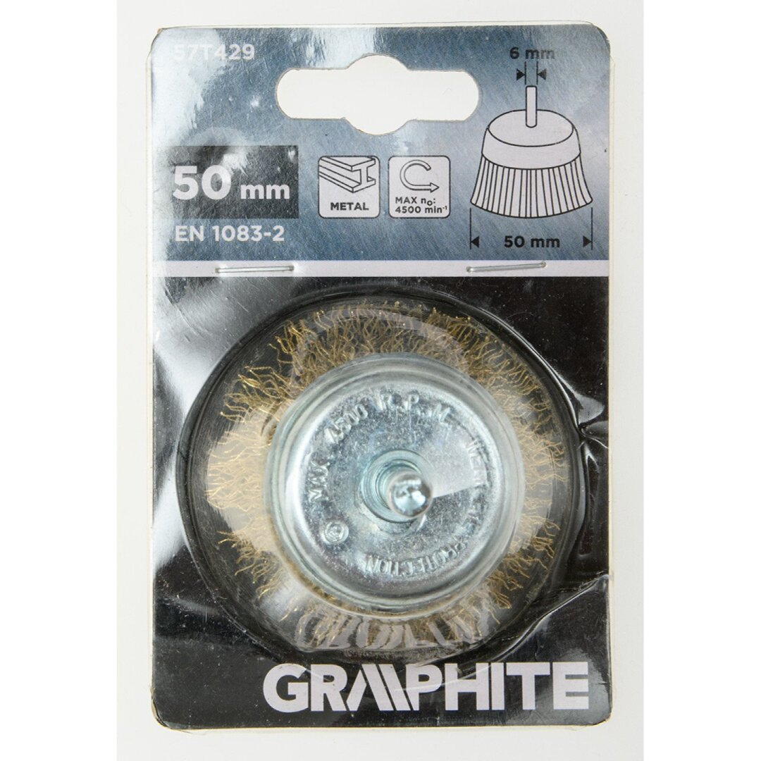 Vielinis šepetys kuginis 50 mm, suvirškintos vielos, žalvario dengtas 1 Vielinis šepetys kuginis 50 mm, suvirškintos vielos, žalvario dengtas 1