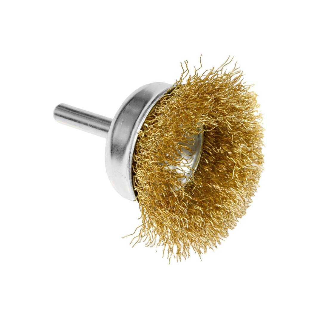 Vielinis šepetys kuginis 50 mm, suvirškintos vielos, žalvario dengtas 2 Vielinis šepetys kuginis 50 mm, suvirškintos vielos, žalvario dengtas 2