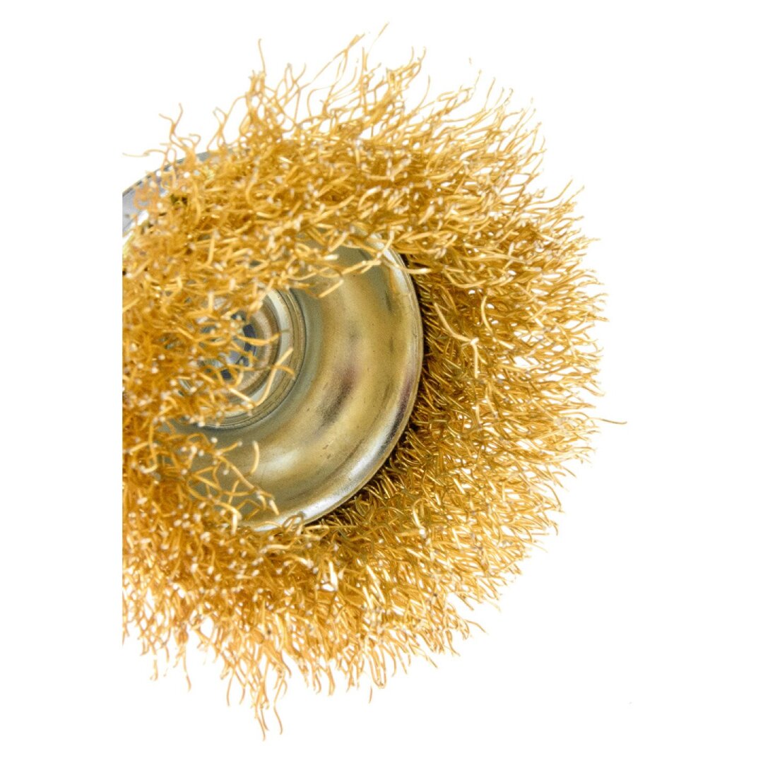 Vielinis šepetys kuginis 50 mm, suvirškintos vielos, žalvario dengtas 3