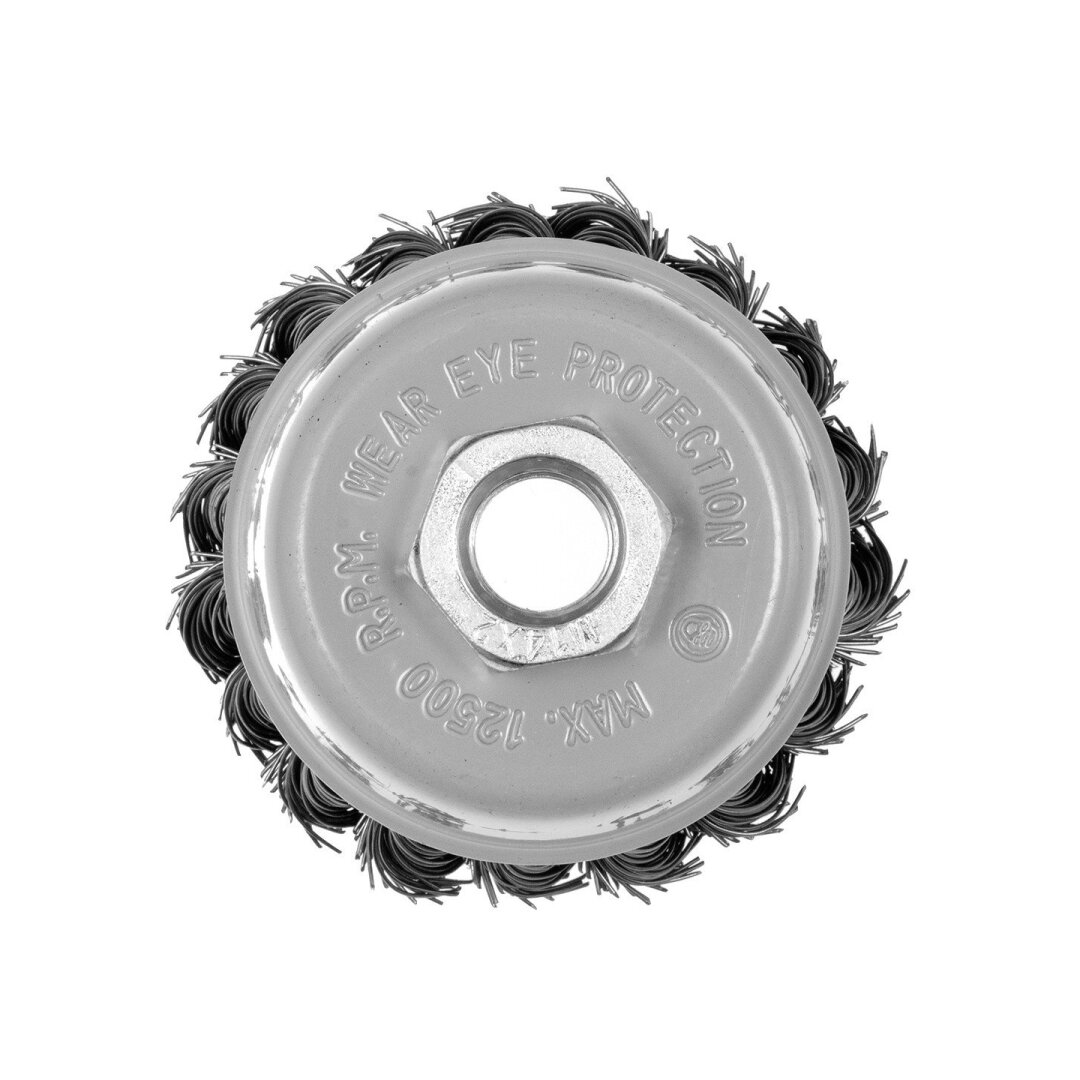 Vielinis šepetys kuginis 70 mm, susukta plieninė viela, M14 3