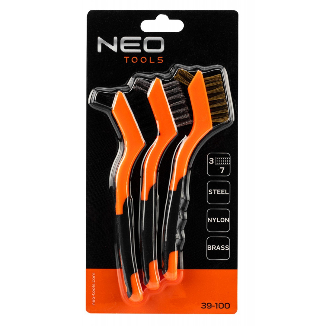 Vielinių šepečių rinkinys iš 3 vnt., 3x7 eilučių 1