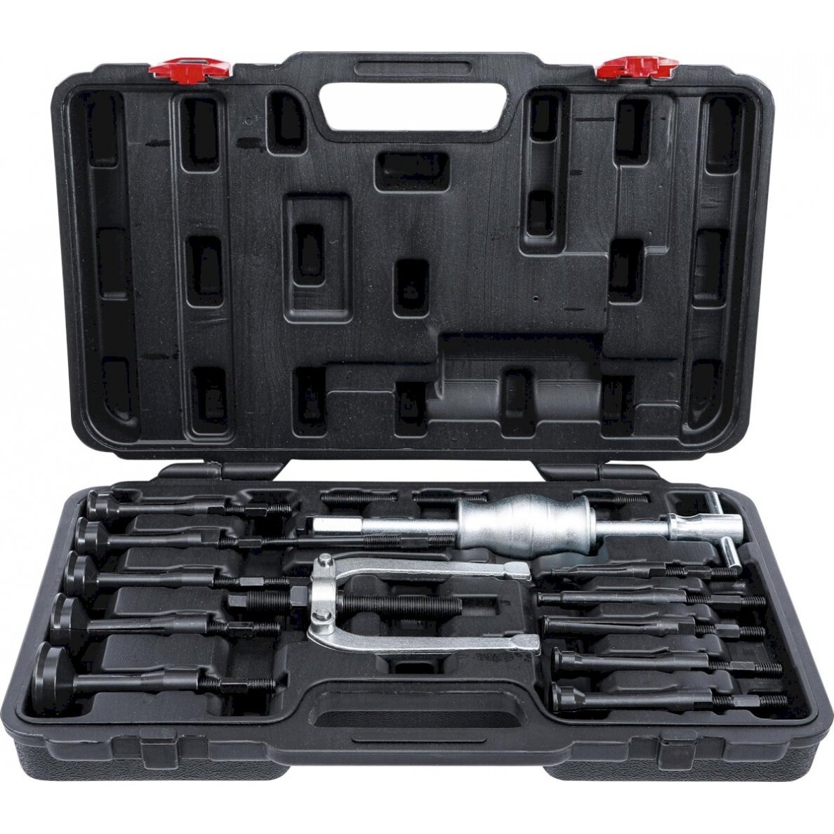 Vidinių guolių nuėmėjų komplektas su atbuliniu plaktuku | 16 vnt. (7715) Vidinių guolių nuėmėjų komplektas su atbuliniu plaktuku | 16 vnt. (7715)