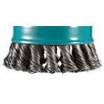 Vielinė šlifavimo taurė Makita D-73380, sukta viela, 0.5mm, Ø 80 mm, X-LOCK