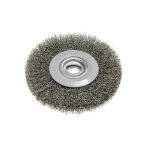Vielinis diskinis šepetys 125 x 20 mm, suvirškintos vielos, plieno