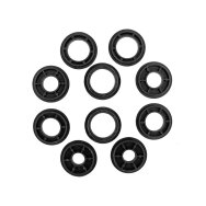 Vielinis diskinis šepetys 150 x 32 mm, surišta viela, žalvariu dengtas