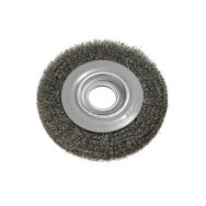Vielinis diskinis šepetys 150 x 32 mm, suvirškintos vielos, plieno