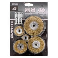 Vielinis diskinis šepetys, suvirškintos vielos, žalvario dengtos, 25, 38, 50, 63, 75 mm, 5 vnt.
