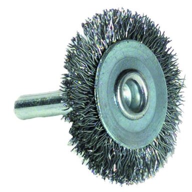 Vielinis šepetys drėlei, Ø38mm, 0,35mm, 6mm Vielinis šepetys drėlei, Ø38mm, 0,35mm, 6mm