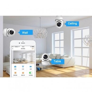 Vidaus IP kamera Feelspot FS-IC01W WiFi, Tuya 3 Vidaus IP kamera Feelspot FS-IC01W WiFi, Tuya 3