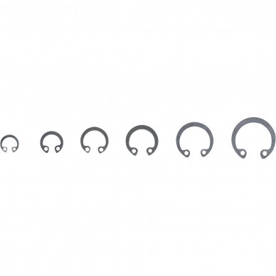 Vidinių žiedų asortimentas | Ø 8 - 19 mm | 78 vnt. (88170) 1 Vidinių žiedų asortimentas | Ø 8 - 19 mm | 78 vnt. (88170) 1