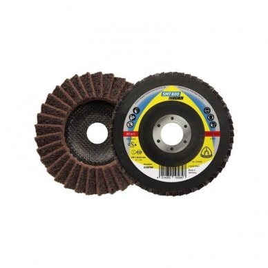Vidutinio grubumo veltinio šlifavimo diskas KLINGSPOR SMT800 125x22,23mm Vidutinio grubumo veltinio šlifavimo diskas KLINGSPOR SMT800 125x22,23mm